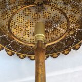 Golden metal lamp, 60s