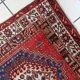 Antique Serab wool runner, crimson field & stepped medallions, c. 1920s — 93 × 204 cm — 1C1284