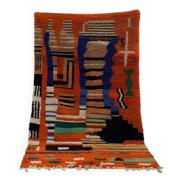 Tapis marocain fait main traditionnel 3x2 m