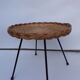 Vintage wicker rattan coffee table