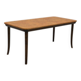 Dining table in burl wood and beech by Axel Einar Hjorth, NK 1938, Swedish Modern.