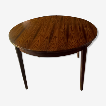 Extendable Scandinavian table in Rio rosewood 60s