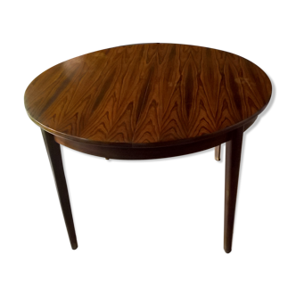 Extendable Scandinavian table in Rio rosewood 60s