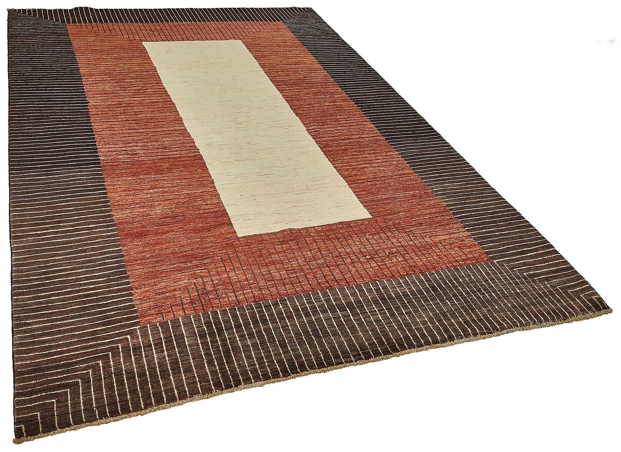 Tapis Oushak en laine noué à la main turc 198 cm x 297 cm