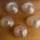 Lot de 5 coupelles verre transparent - vintage