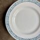 St Amand cake plate in blue ironstone