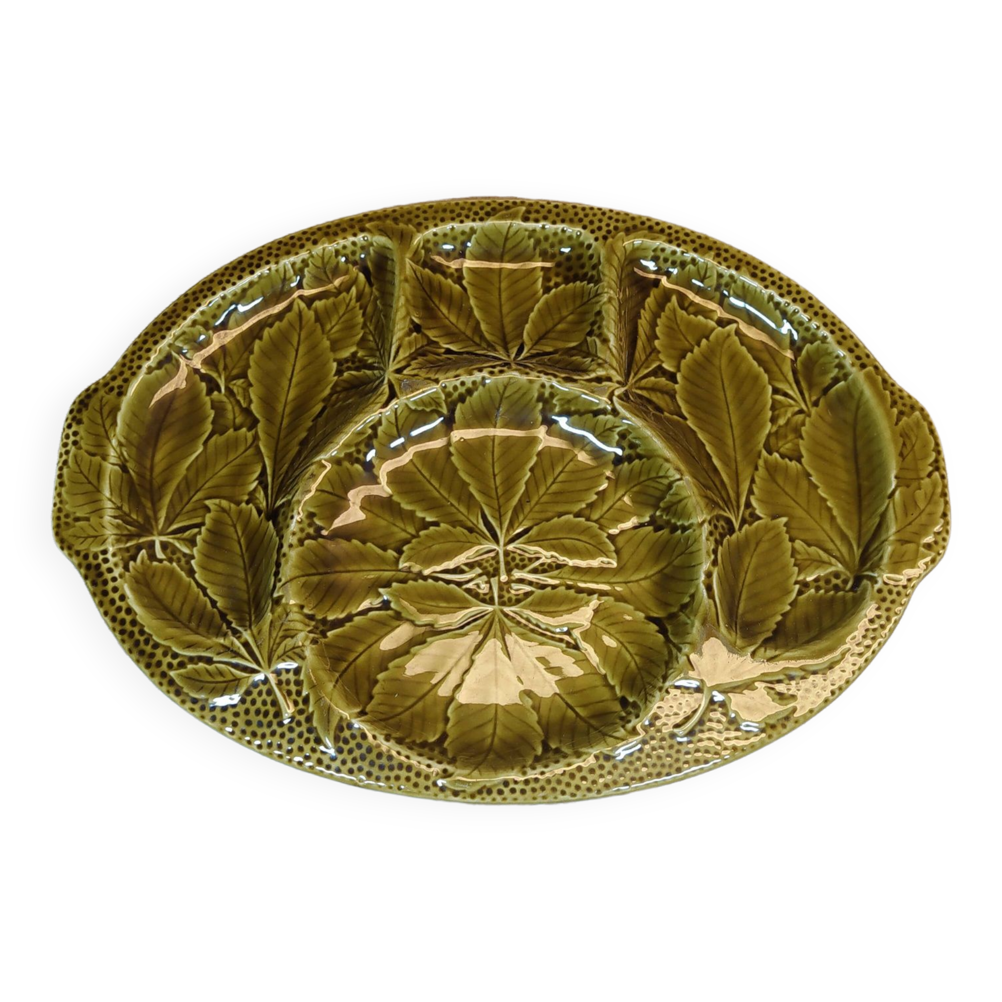 Barbotine presentation dish