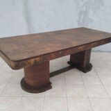 Art deco period table in walnut bramble
