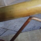 Bamboo and rattan wall shelf