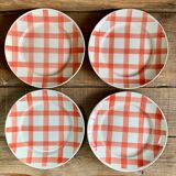 4 Moulin Des Loups “dishcloth” flat plates