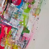 Abstract painting table