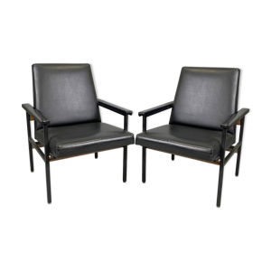 Paire de fauteuils réglables