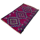 Traditional Vintage Kurdish Herki Rug , 140 X 85 Cm