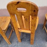 6 pine chairs