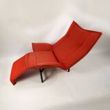 Chaise de véranda vintage rouge par Vico Magistretti