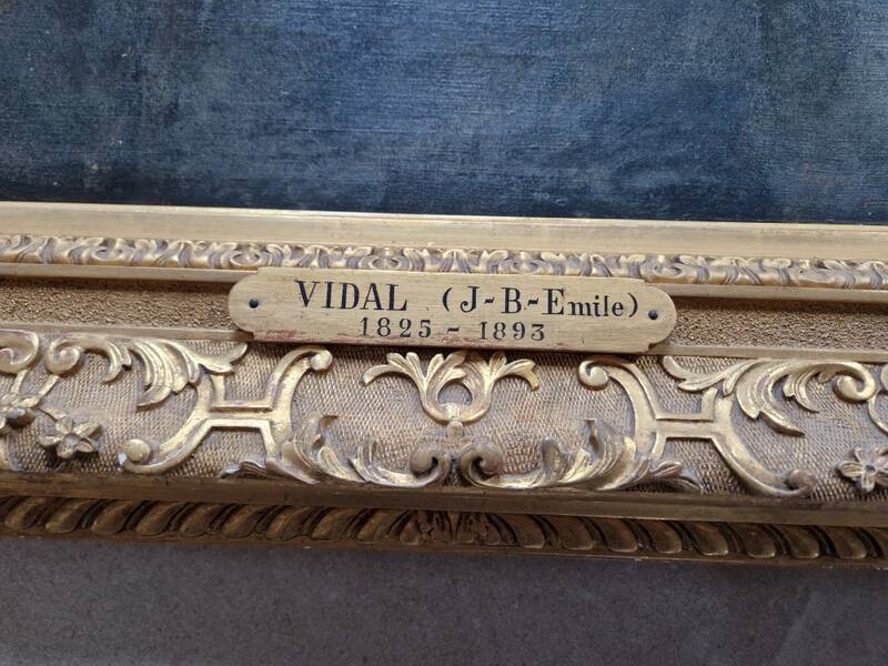 Eugène Girardet (1853-1907) - Oil on canvas - Portrait of Vidal - 19th century