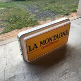 Enseigne lumineuse vintage d'extérieur "la montagne", années 80-90
