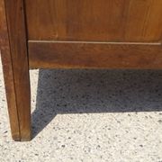 Enfilade Art Déco en noyer et plateau en marbre