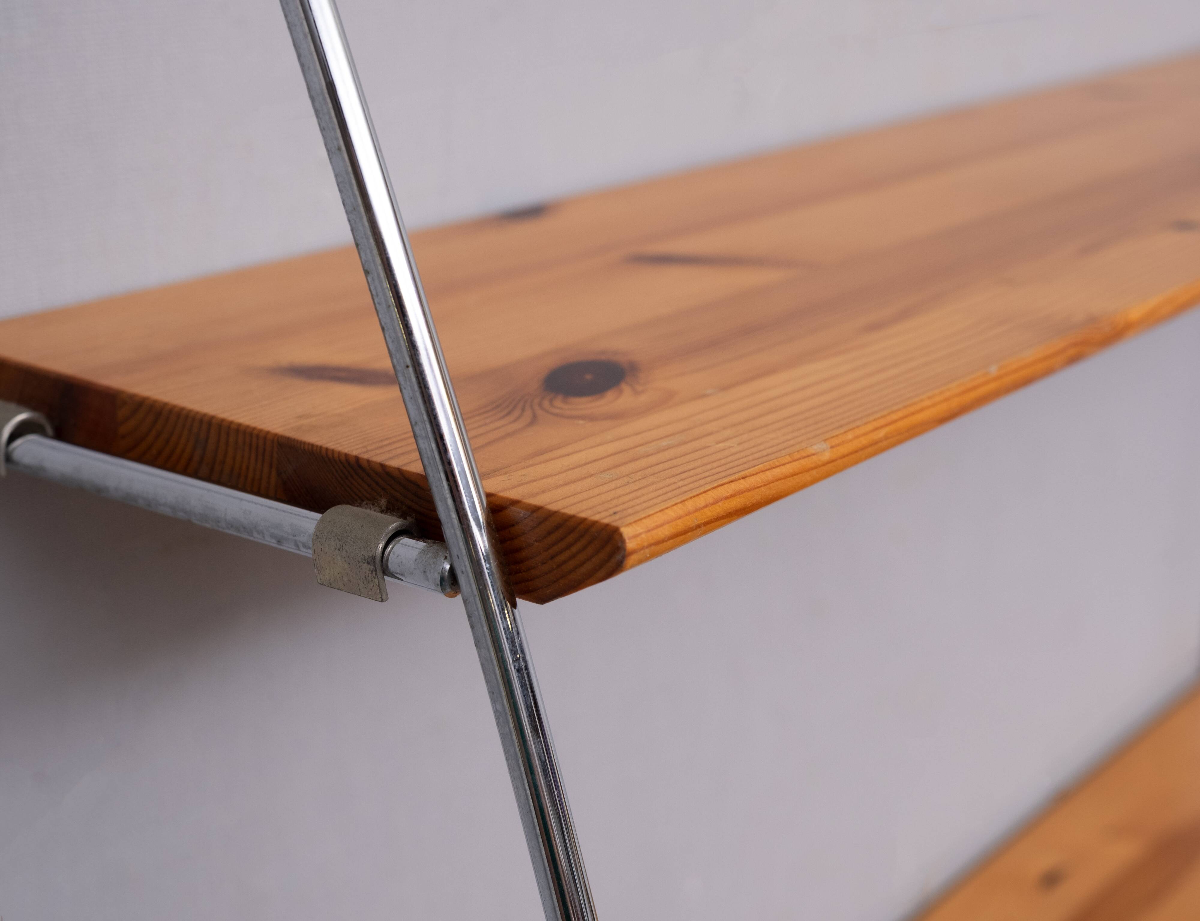 Wire shelf / wall bookcase “Artist” Ikea 1990s