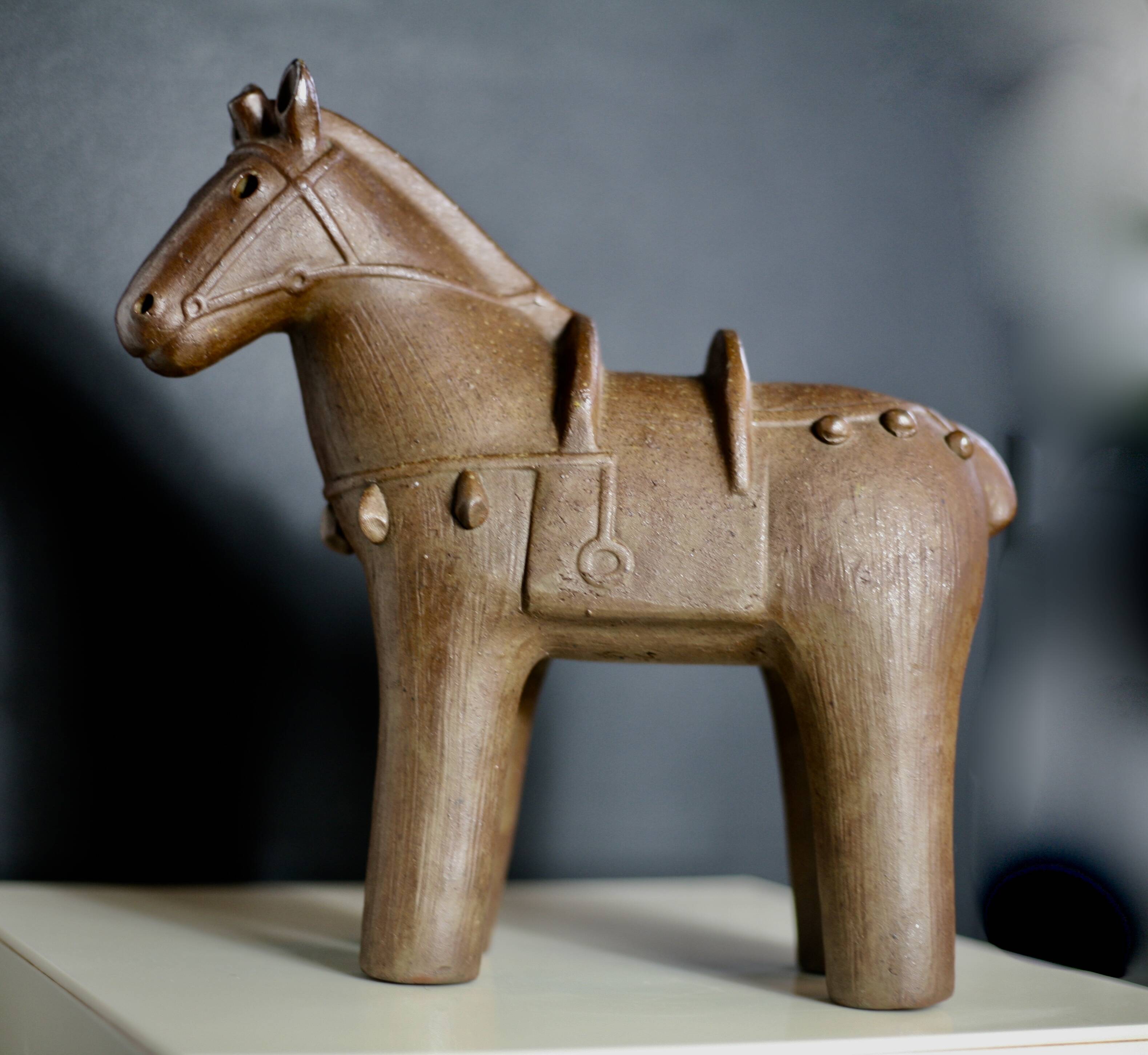 Ceramic, Japan, 1950s, horse.