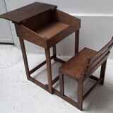 School boy's desk with sliding chair
