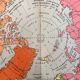 Political map — Northern Hemisphere | Polar projection