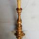 Wooden candlestick and gilded stucco from the beginning of the 20th century