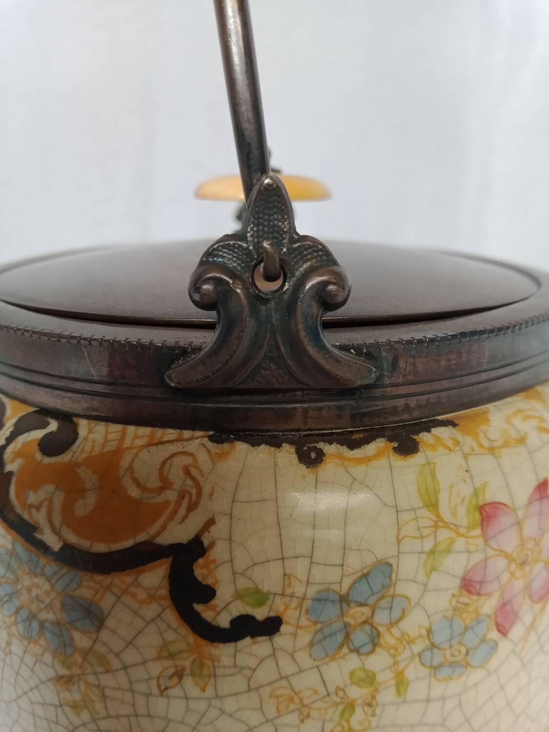 B Grayson & Son Sheffield Crackle Ceramic Cookie Jar