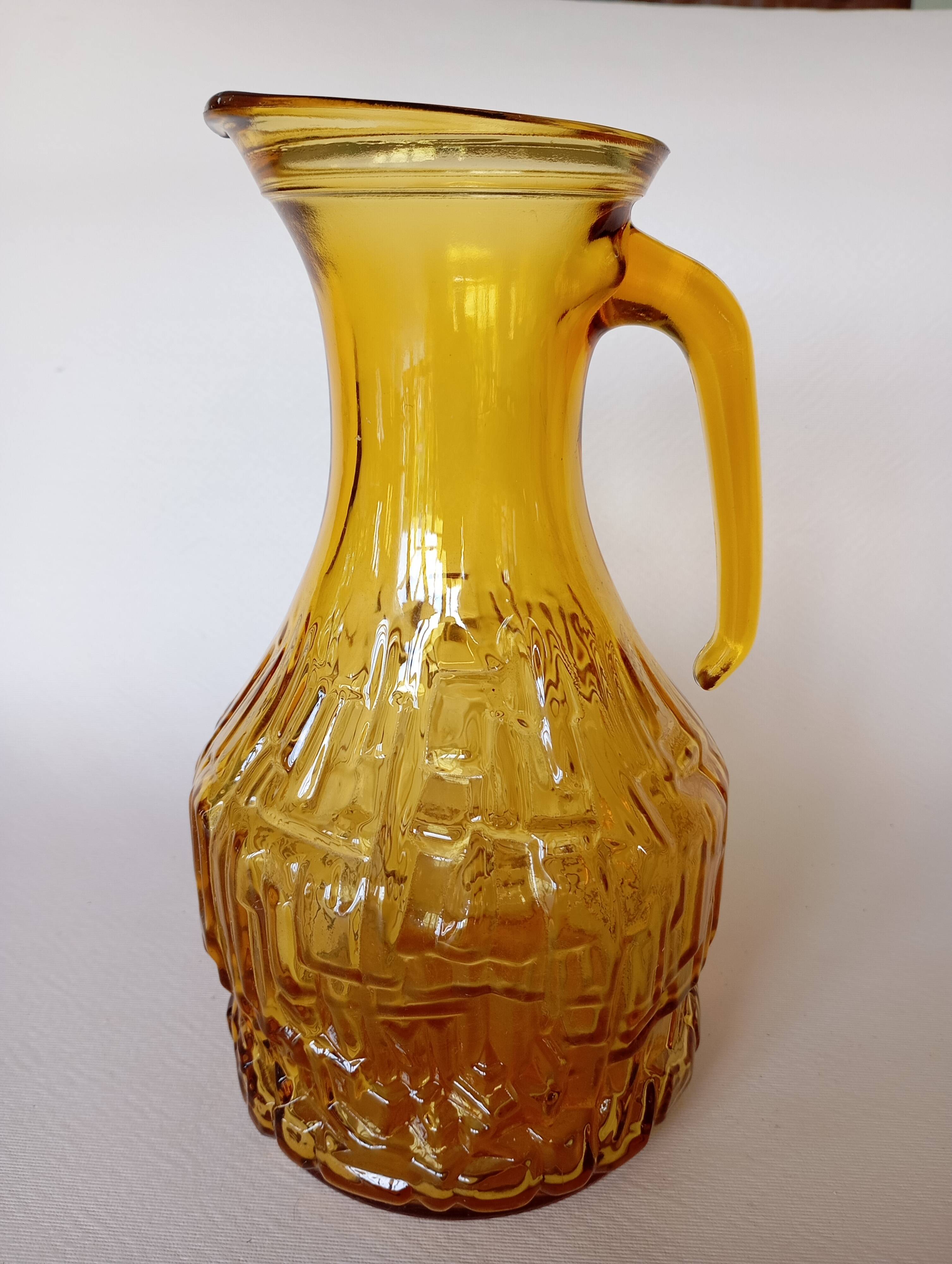 Vintage Bormioli Italian glass carafe from the 70s