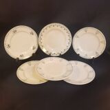 6 mismatched old plates