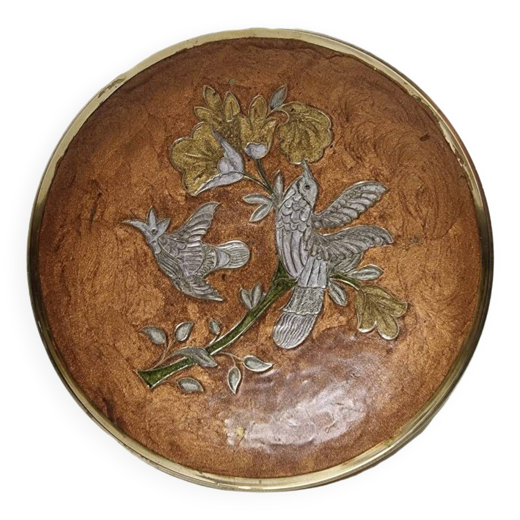 Enamelled Bowl From India, 1980s