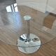 Kavehome glass and chrome dining table