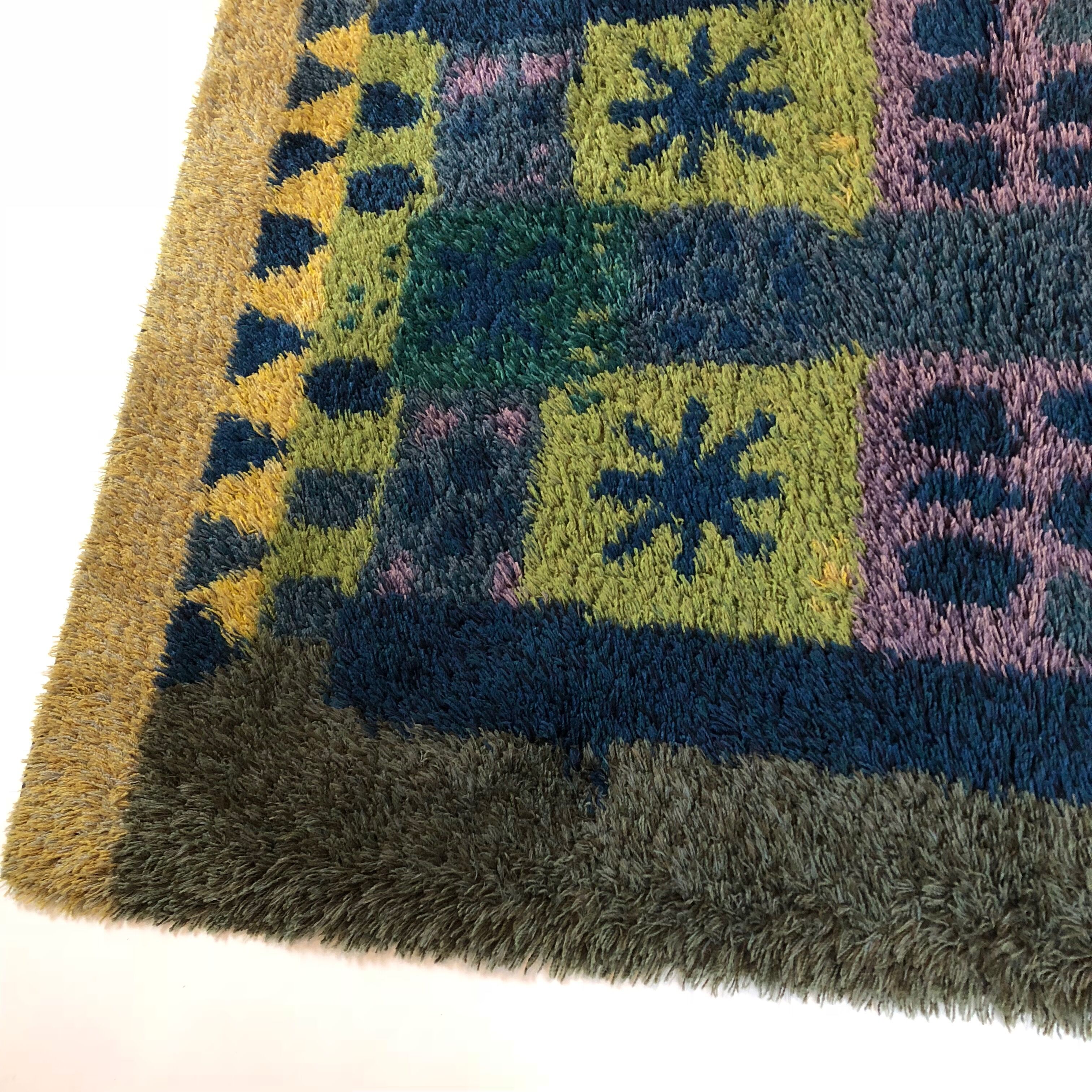 Tapis scandinave Arne Lindaas pour Sellgren AS Norvège 140x212cm