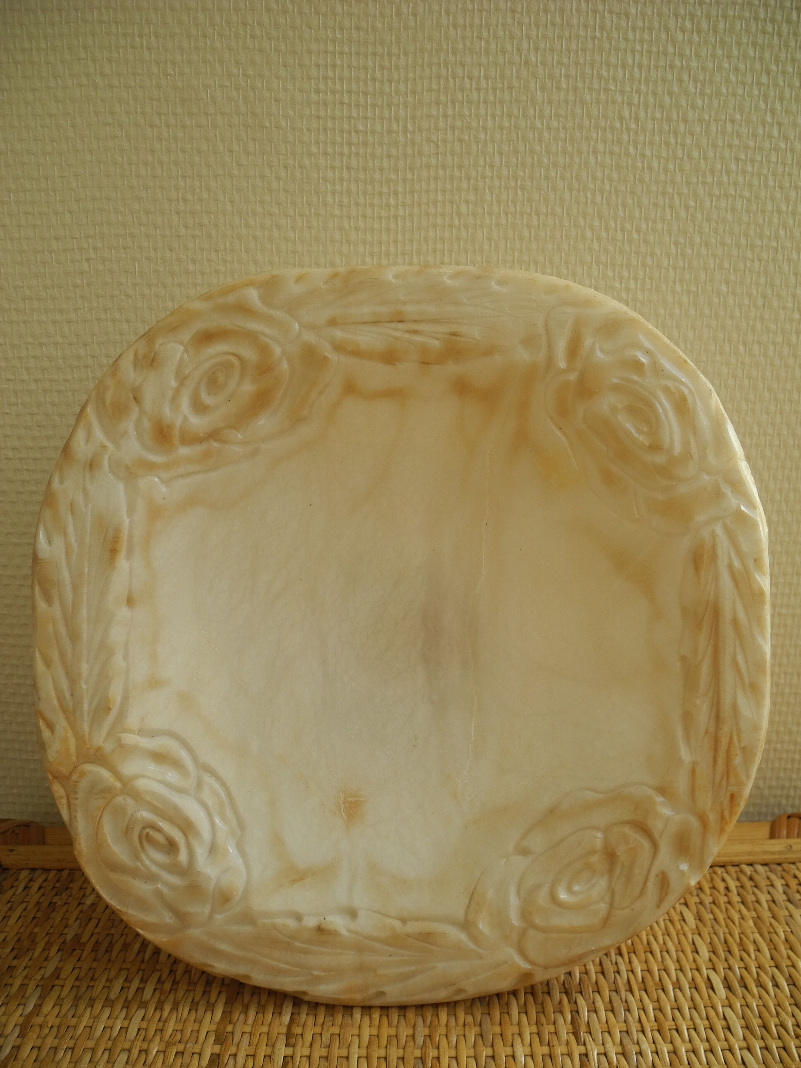 Decorative alabaster cup, vintage alabaster cup