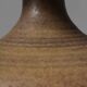Ethnic Relief Ceramic White Shade Table Lamp, 1960s