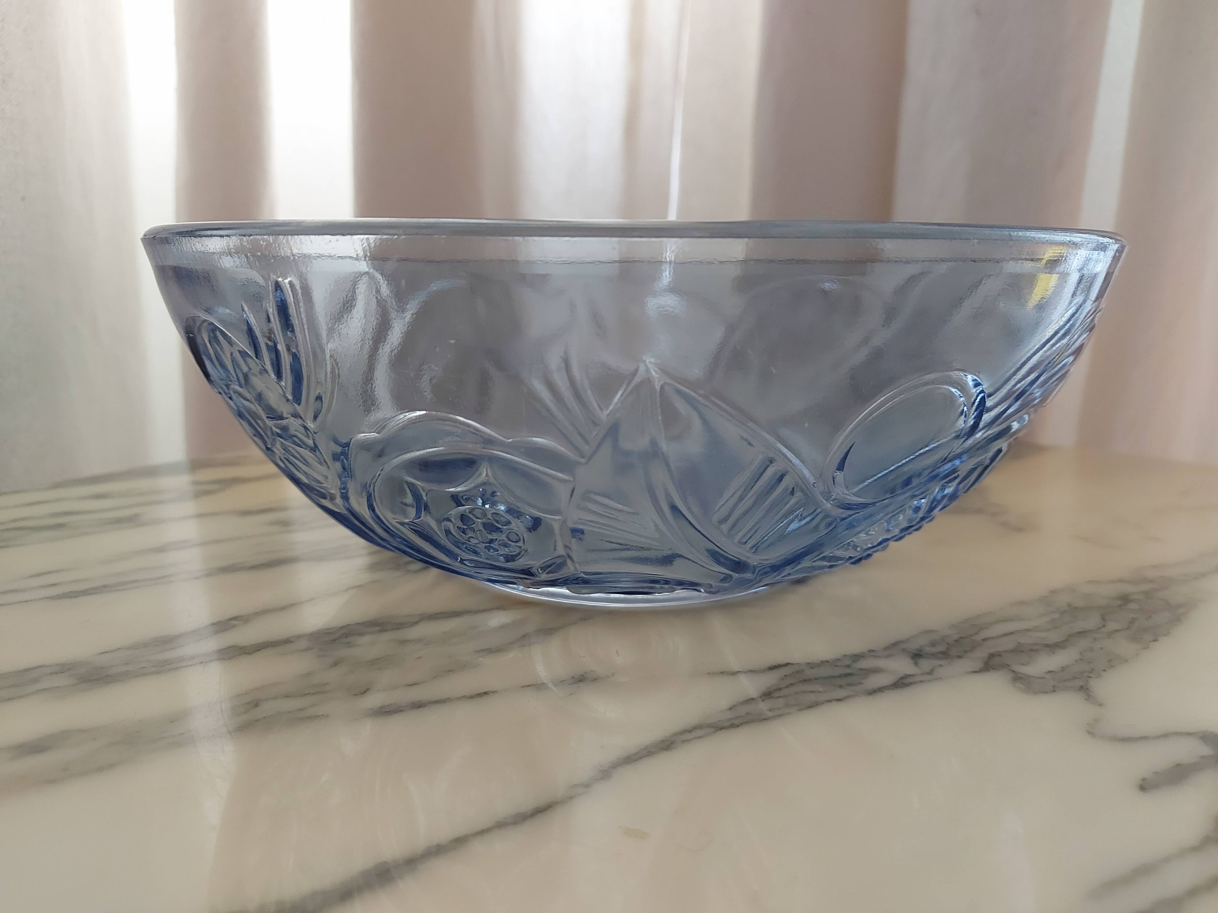 Plat en verre art déco