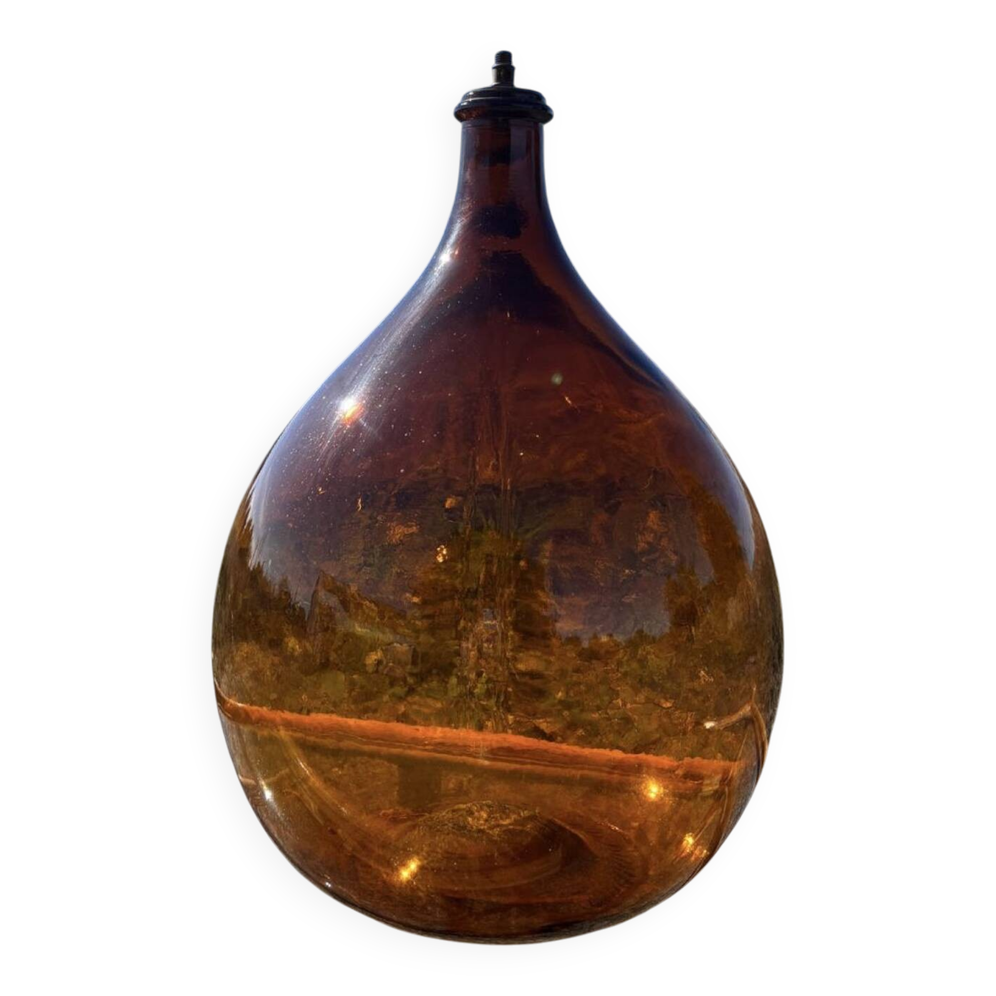 Dame-Jeanne, bonbonne en verre ambré