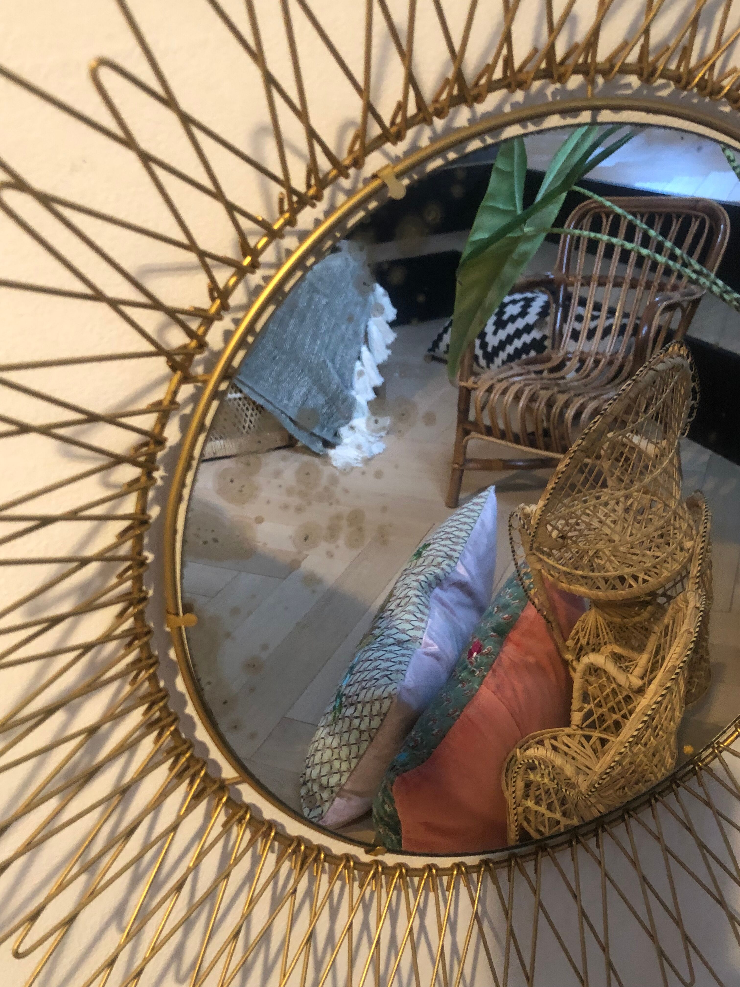 Vintage sun mirror