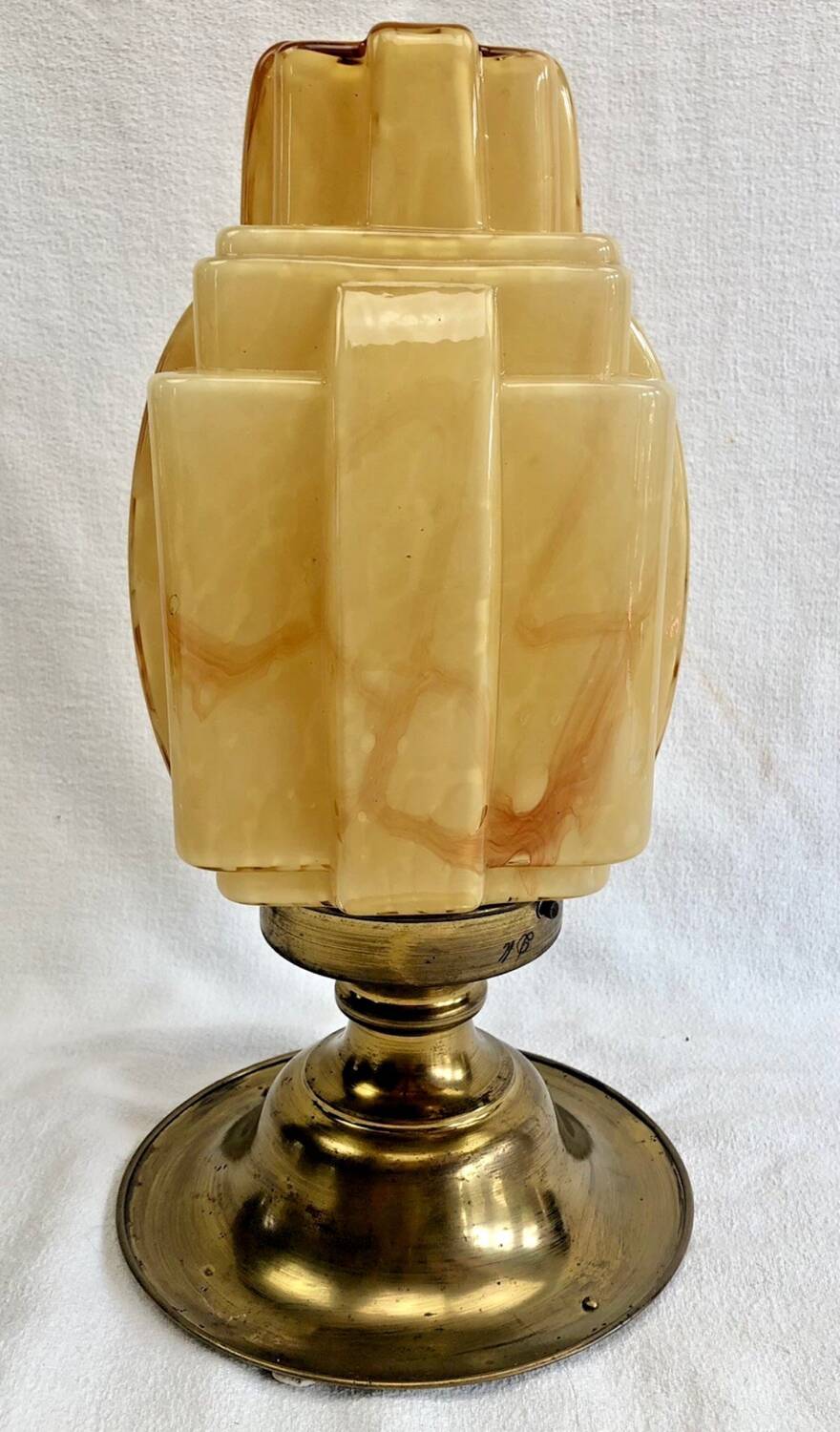 Antique Art Deco skyscraper ceiling chandelier