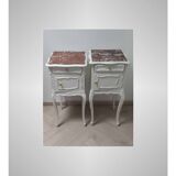 Pair of antique bedside tables