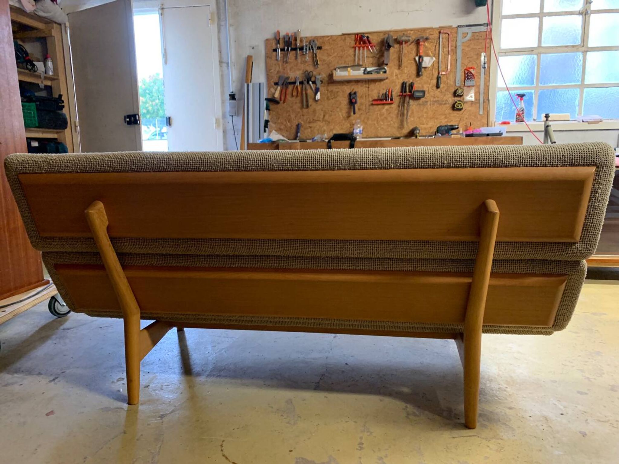 Vintage Scandinavian bench, Scandinavian teak sofa from the 60s, 70s