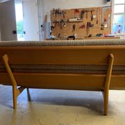Vintage Scandinavian bench, Scandinavian teak sofa from the 60s, 70s