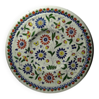 Thun enamel plate signed Schoch-Läderach, antique, Swiss, handcrafted and rare.