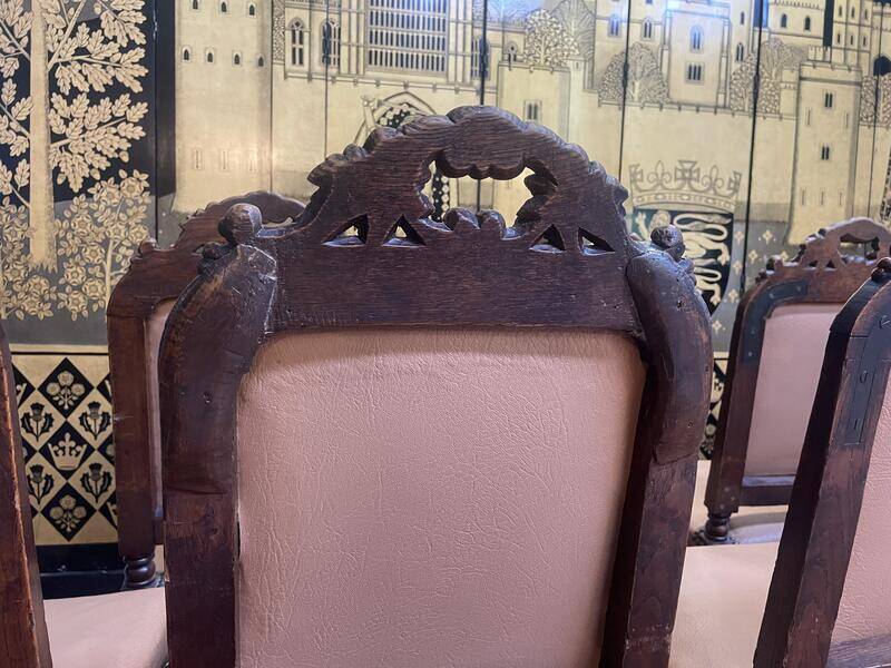 Set of 11 Louis XIII - Renaissance style chairs