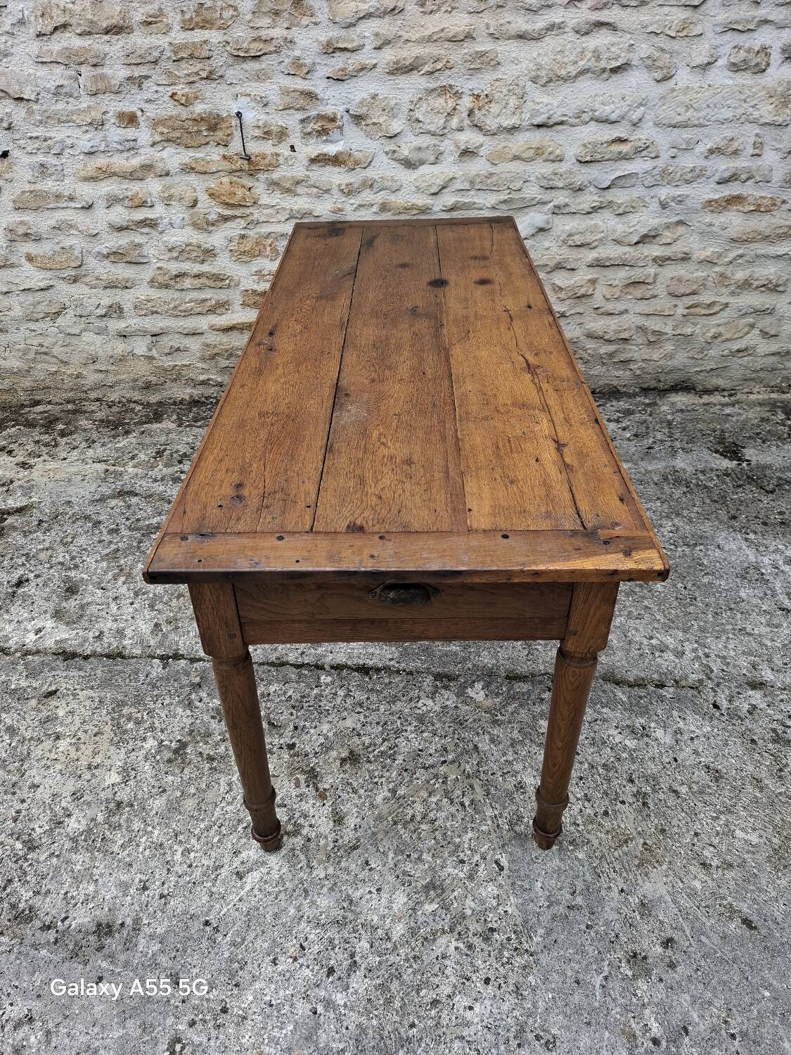 Oak farmhouse table