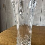 Chiseled crystal vase