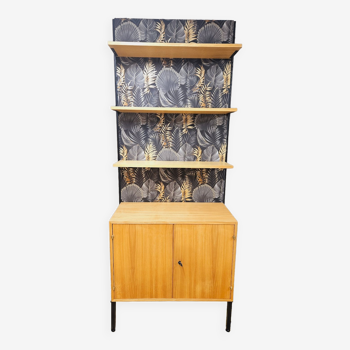 Modular furniture with vintage shelves year 1970