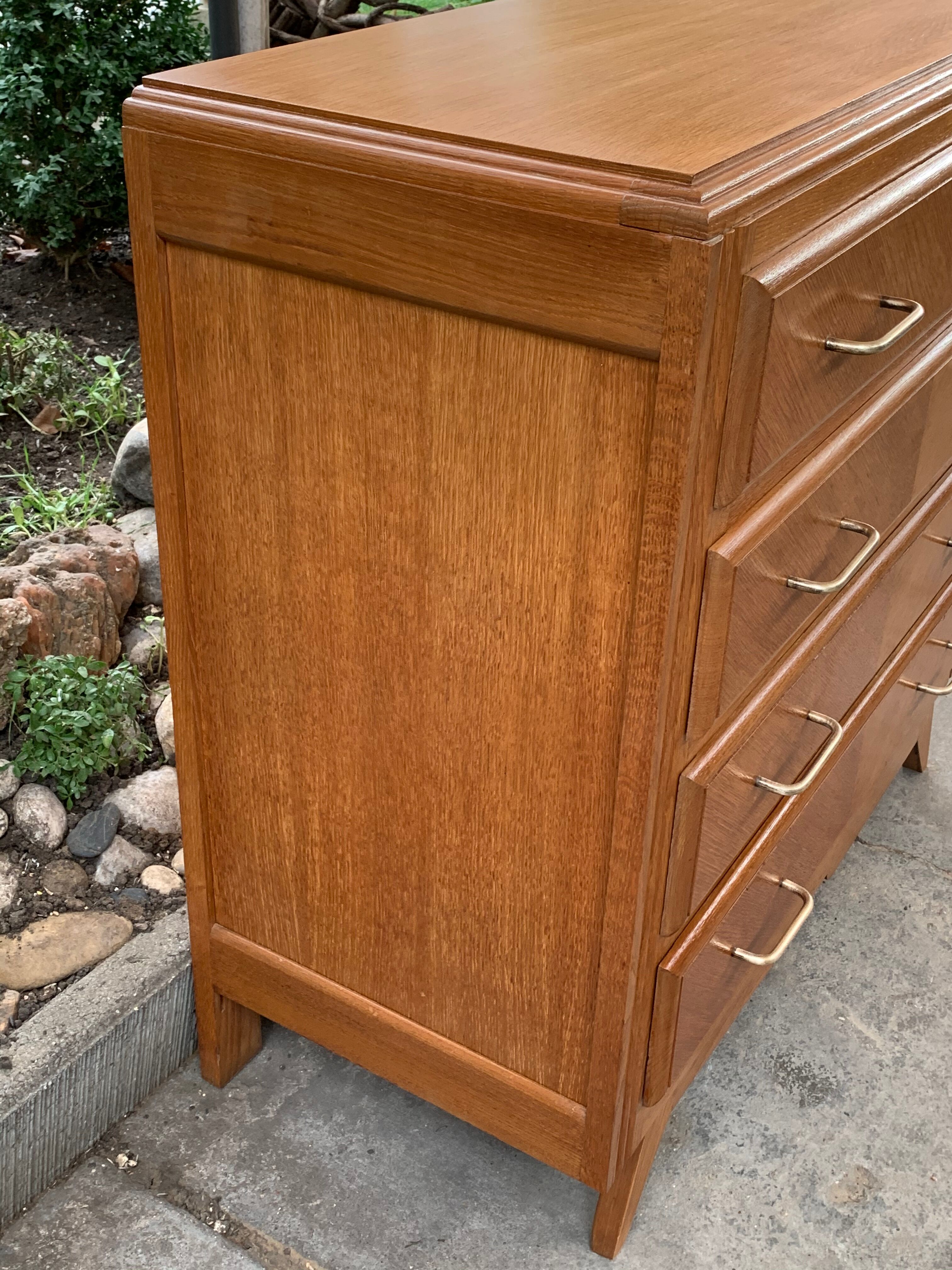 Vintage compass feet dresser