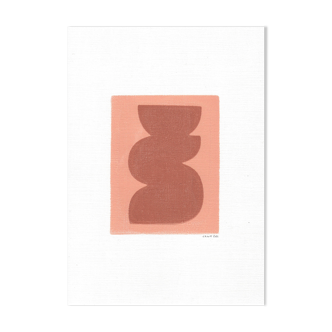 Painting on paper M291 signed eawy