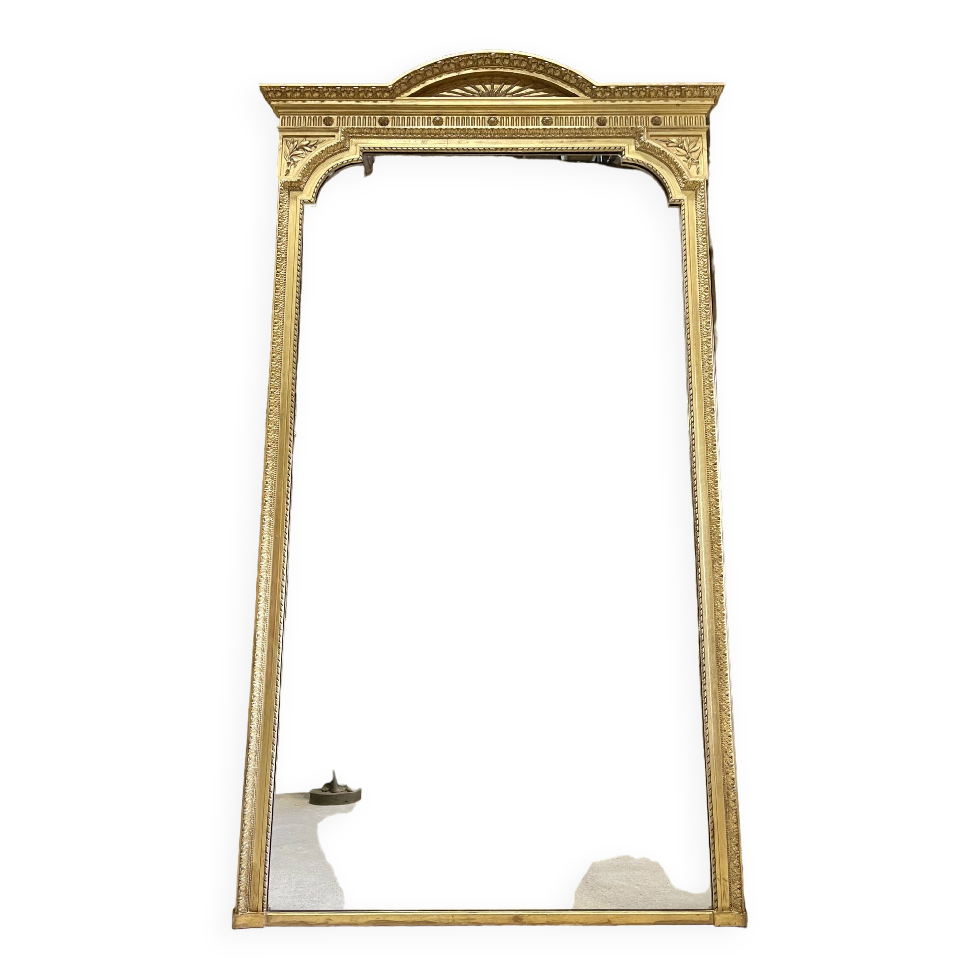 Mirror style Louis XVI gilded wood Napoleon III 2m75 x 1m48